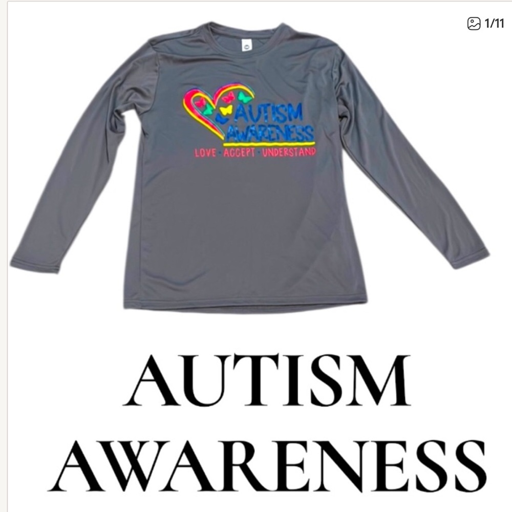 Autism Awareness Love Accept Understand men’s long sleeve shirt sz S